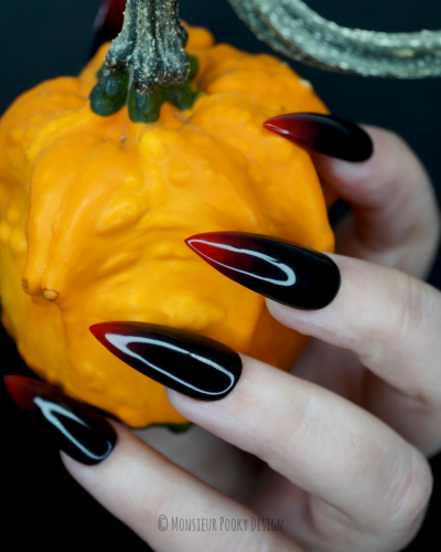 Noir Sang || Faux Ongles Halloween