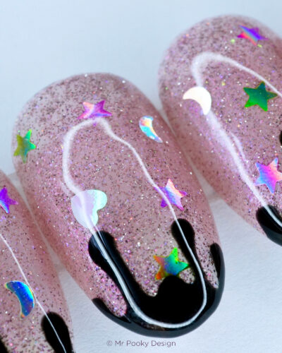 Rose Nocturne || Faux Ongles