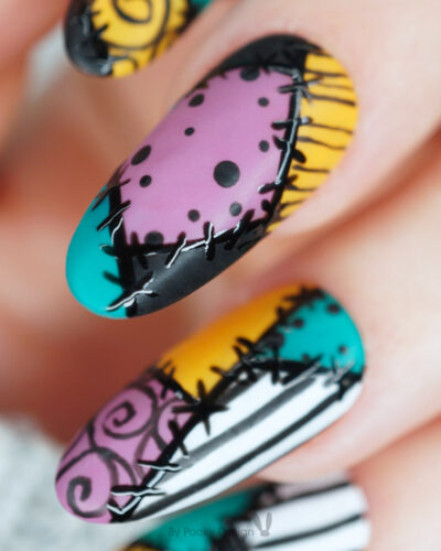 "Sally’s Spellbinding Touch" – Faux Ongles Halloween || Inspirés par l'univers de l'Étrange Noël de Mr Jack